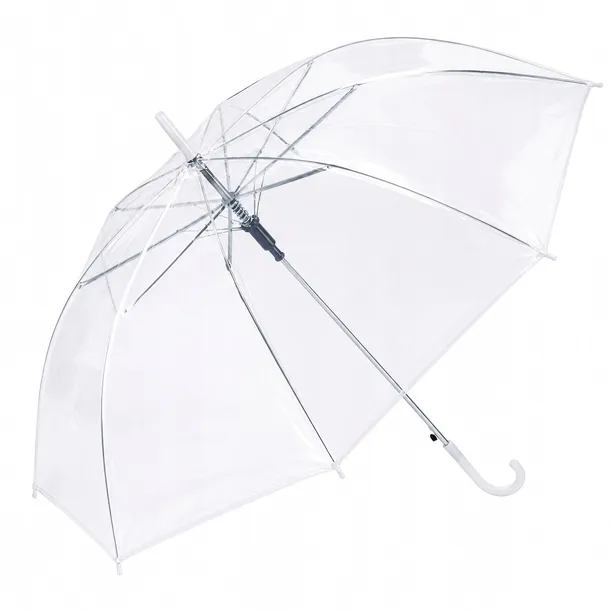 Parasol Ślubny Przezroczysty Duży Automatyczny Składany bez wzoru 70 cm
