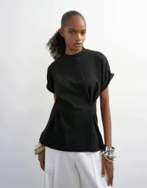 topshop-czarny-t-shirt-okragly-dekolt-krotki-rekaw-b25-xxs-xs