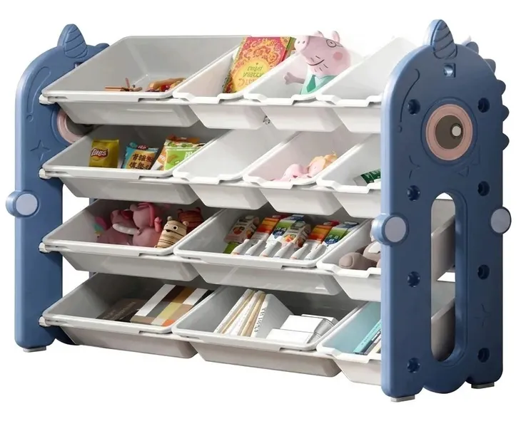 Regał na Zabawki Książki Organizer Pojemniki dla Dziecka 105x37x89cm