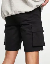 only-and-sons-czarne-spodenki-kieszenie-b25-l