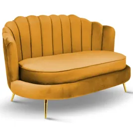 sofa-livia-muszelka-zolta-z-pikowanym-oparciem-i-zlotymi-nogami