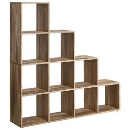 songmics-regal-10-polek-schodkowy-brazowy-1295cm