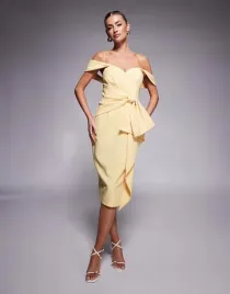 lavish-alice-zolta-midi-sukienka-odkryte-ramiona-kokarda-b23-xl