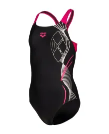 kostium-kapielowy-arena-swim-pro-logo-czarno-rozowy-rozm-28-wiek-6-14