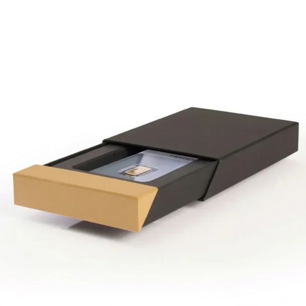 Eleganckie etui na sztabkę złota w blistrze PISA Leuchtturm