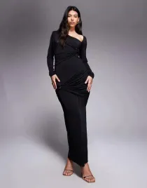 ruched-and-ready-czarna-maxi-sukienka-dlugi-rekaw-b23-s