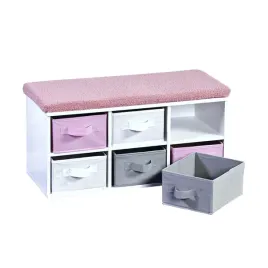 lawka-dziecieca-z-pojemnikami-rozowa-68-x-30-x-h33-cm