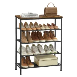 waska-szafka-na-buty-z-4-materialowymi-polkami-blatem-rustykalny-braz-loft