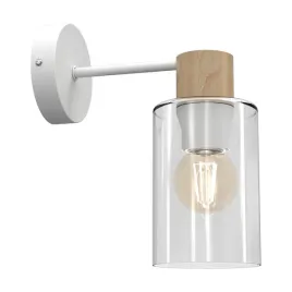 lampa-scienna-madera-bialy-brazowy-szklany-klosz-1xe27-kinkiet-pokoj-salon
