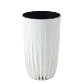 ozdobna-donica-wysoka-eco-recykling-biala-h42-cm-doniczka-z-wkladem-duza
