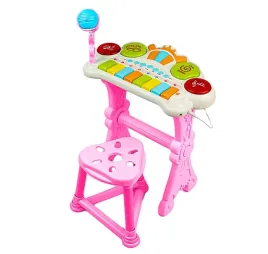 pianino-dla-dzieci-nauka-gry-organy-dla-dziewczynki-mikrofon-taboret