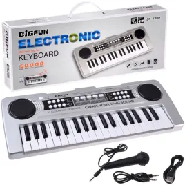 organy-mini-keyboard-37-klawiszy-mikrofon-srebrny-in0183