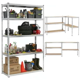 regal-magazynowy-205x120x45-cm-metalowy-garazowy-wciskany-z-polkami-1000kg