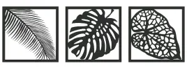 obraz-azurowy-dekoracja-scienna-3d-liscie-monstera-tryptyk-l-panel-120x40cm