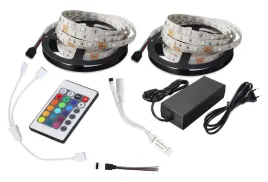 tasma-led-zestaw-150rgb-10m-5050-pilot-24-zasilacz