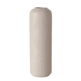 wazon-kamionkowy-na-kwiaty-bezowy-nowoczesny-matowy-podluzny-25-cm