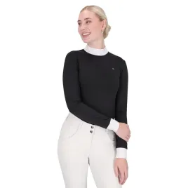 koszulka-konkursowa-jezdziecka-qhp-amilara-26aw-damska-elegancka-czarna-36
