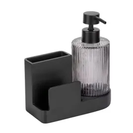 organizer-z-dozownikiem-szklanym-420-ml-polyresin-antracytowy-elegancki