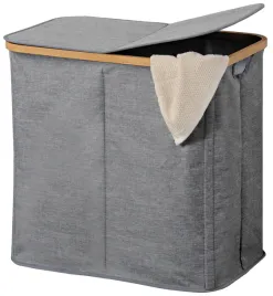 kosz-na-pranie-dwukomorowy-pojemny-duzy-z-pokrywa-szary-56x36x15-cm