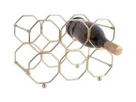 stojak-na-wino-na-6-butelek-metalowy-zloty-plastry-miodu-31-x-22-x-165