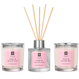 zestaw-dyfuzor-zapachowy-patyczki-do-domu-50-ml-2-swiece-rose-and-black-oud