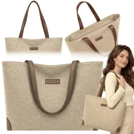 torebka-damska-shopper-pleciona-materialowa-bezowa-na-ramie-do-pracy-szkoly