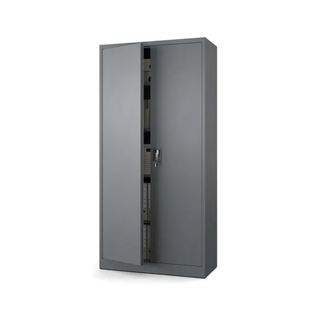 SZAFA METALOWA DO BIURA NA DOKUMENTY AKTA SEGREGATORY ANTRACYT STAL 185x90