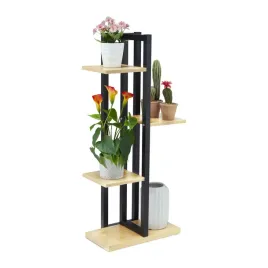kwietnik-relaxdays-93-x-425-x-225-czarny-z-drewnianymi-polkami