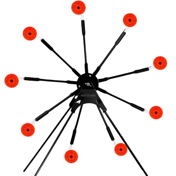 CEL WIATRÓWKOWY OBROTOWY 9 CELÓW SPINNER KULOCHWYT REAKTYWNY STRZELECKI