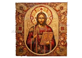 papier-ryzowy-z-wloknami-ikona-matka-boza-jezus-nr-44