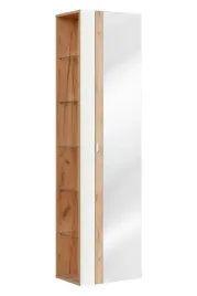 slupek-z-lustrem-comad-capri-803b-45x33x170-cm-dab-craft-zloty