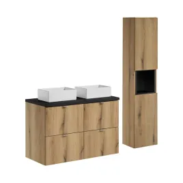 zestaw-szafka-nova-dab-szuflady-z-czarnym-blatem-100-cm-umywalki-i-slupek