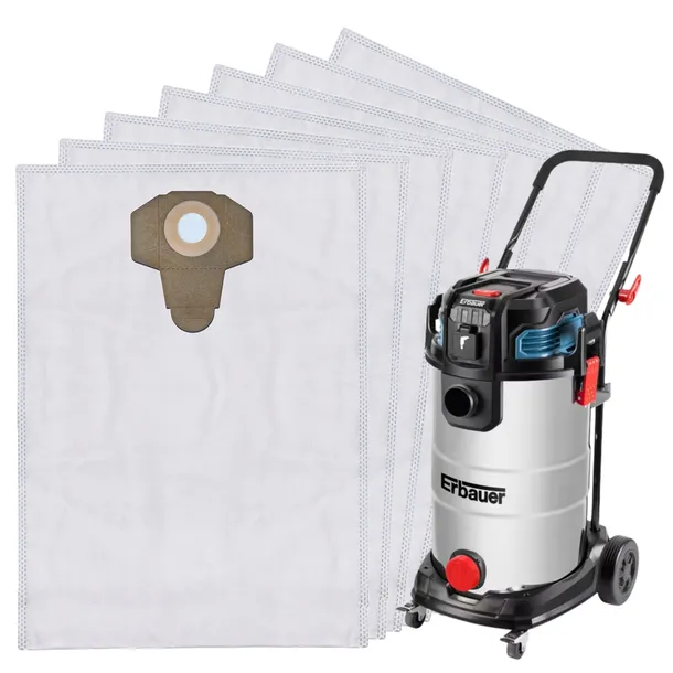 7x Worki do ERBAUER S/M 40L EWDV odkurzacz warsztatowy z CASTORAMY 1400W
