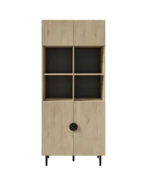 regal-osaka-o-szerokosci-80-cm-dab-cremona-wysoki-z-4-drzwiczkami