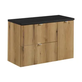 szafka-lazienkowa-wiszaca-oak-z-blatem-lazienkowym-czarnym-90-cmszuflady