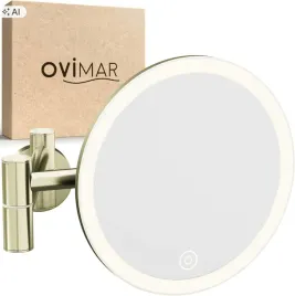 lusterko-led-5x-ladowalne-scienne-zlote-blavand-gold-ovimar