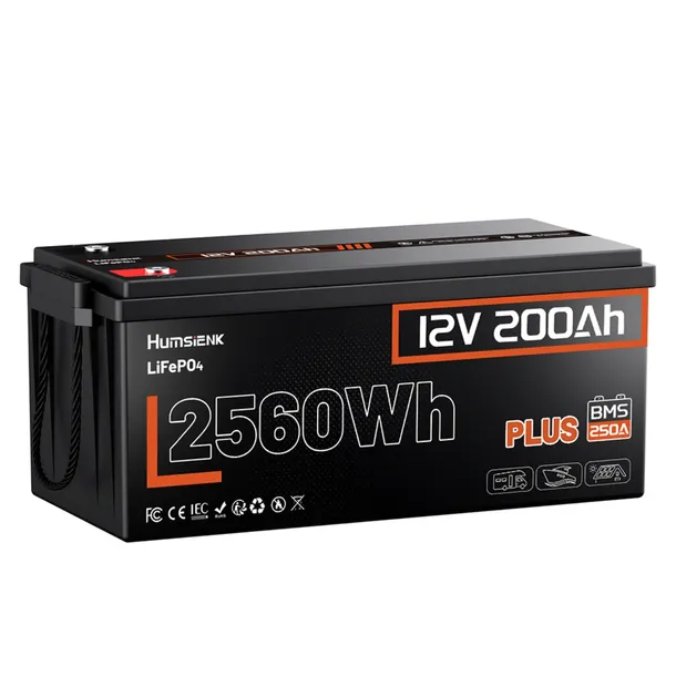 Akumulator LiFePO4 Humsienk 12V 200Ah 250A BMS polski sprzedawca