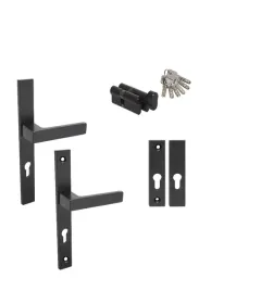 czarna-klamka-szyld-wkladki-system-1-klucza-theo-slim-black