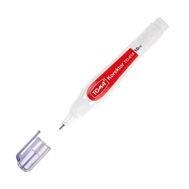 Korektor szkolny biurowy w piórze 10ML TO-014 TOMA