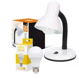 lampa-lampka-biurkowa-biala-regulowana-zarowka-led-85w-zestaw