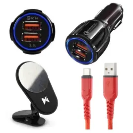 ladowarka-samochodowa-usb-3-0-oraz-kabel-typ-c-szybkie-ladowanie-i-uchwyt