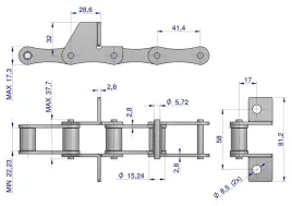 lancuch-podajnika-s45-lapka-sd-co-4-ogniwa-5m-warynski