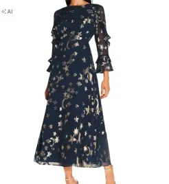 sukienka-midi-lipsy-and-rose-metallic-ruffle-r50