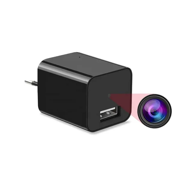 Kamera ukryta w ładowarce USB zasilacz nagrywanie detekcja HD