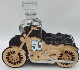 karafka-6-kieliszkow-motor-50-urodziny
