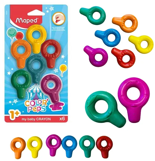 PIERWSZE Kredki colorpeps early age 6szt MAPED