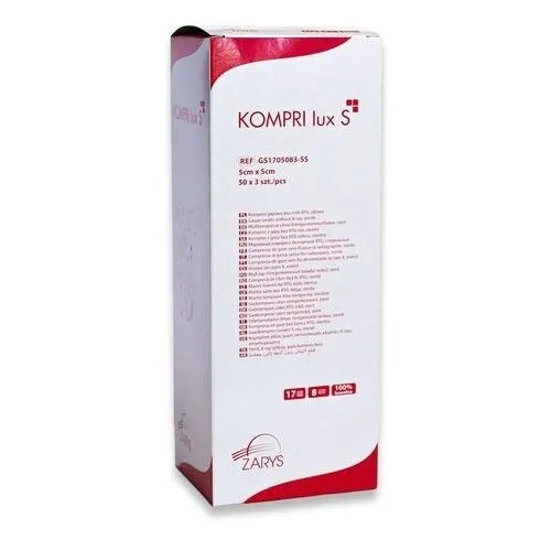 Kompres gazowy jałowy ZARYS 5cm x 5cm x 150szt