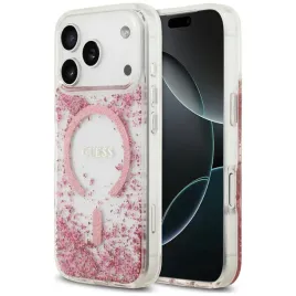 etui-do-iphone-18-pro-17-pro-guess-resin-bottom-glitter-magsafe-rozowy
