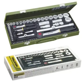 proxxon-pr23040-zestaw-kluczy-z-grzechotka-1-2-i-1-4-56-elementow