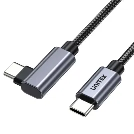 unitek-czarny-przewod-kabel-usb-c-katowy-90-stopni-pd-100w-1m